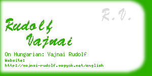 rudolf vajnai business card